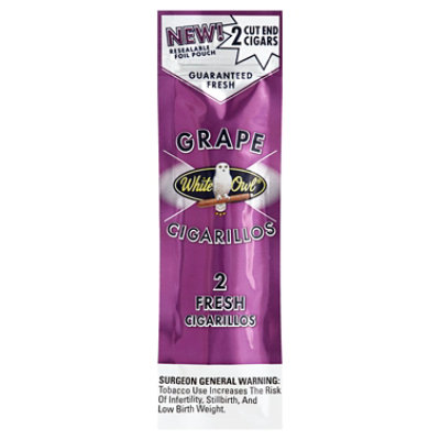 White Owl Foilfresh Grape Cigarillos - 2 Count