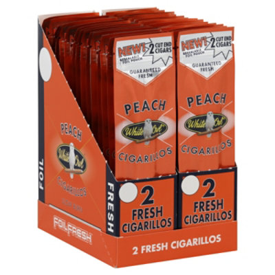 White Owl Foilfresh Peach Cigarillos - Case