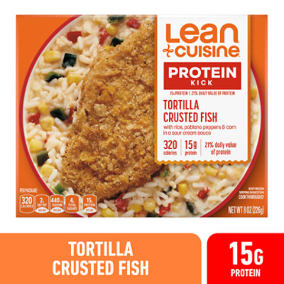 LEAN CUISINE Protein Kick Tortilla Crusted Fish Frozen Entree Box - 8 Oz - Image 1