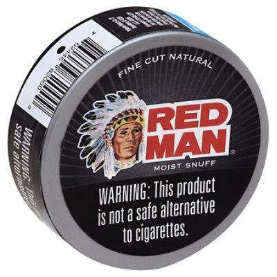 Red Man Fine Cut Natural Moist Snuff - 1.2 Oz
