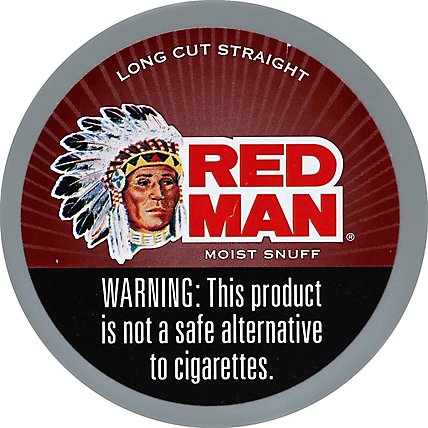 Red Man Long Cut Straight Moist Snuff - 1.2 Oz - Image 2