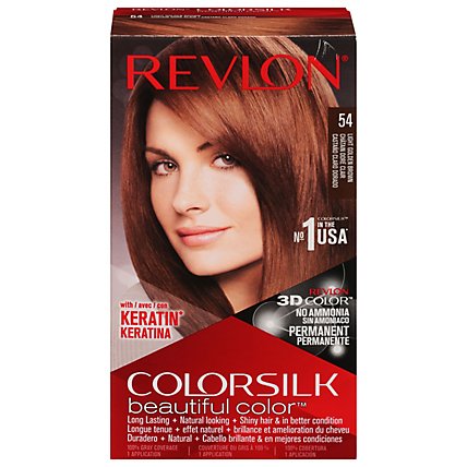 Revlon Colorsilk Beautiful Color Hair Color Light Golden Brown 54 - Each - Image 3