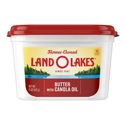 Land O Lakes Butter with Canola Oil Spreadable Tub - 15 Oz