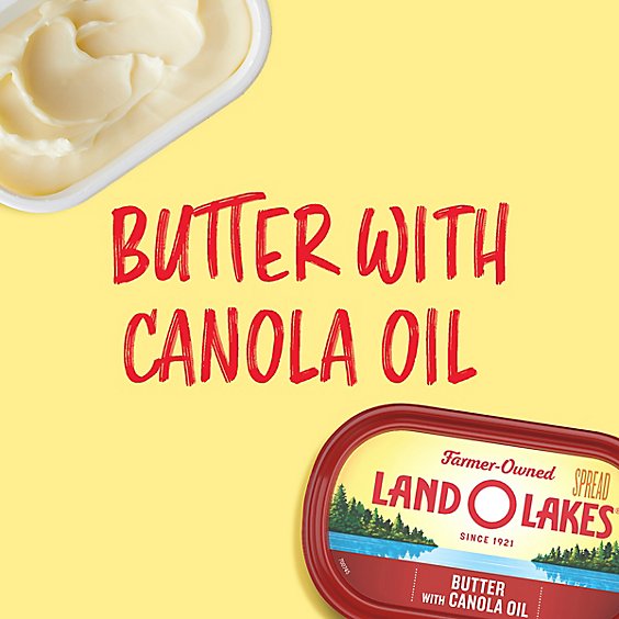 Land O Lakes Spreadable Butter with Canola Oil - 15 Oz