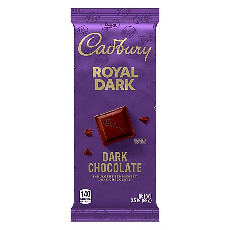 Cadbury Dark Chocolate Indulgent Semi-Sweet - 3.5 Oz