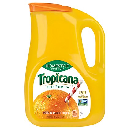 Tropicana Juice Pure Premium Orange Some Pulp Homestyle Chilled - 89 Fl. Oz. - Image 2