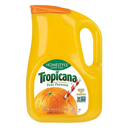 Tropicana Juice Pure Premium Orange Some Pulp Homestyle Chilled - 89 Fl. Oz. - Image 1