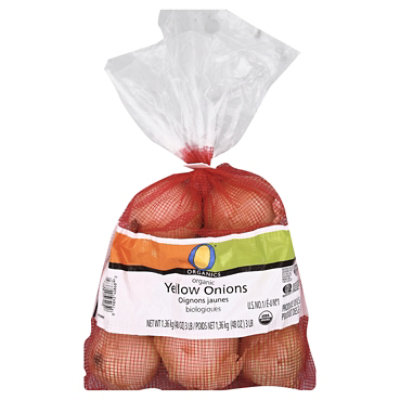 O Organics Organic Onions Yellow Prepacked - 3 Lb
