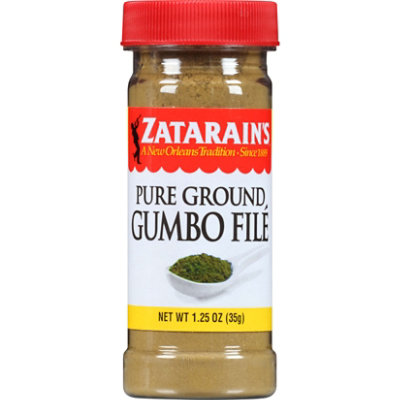  Zatarain's Pure Ground Gumbo File 1.25 oz : File Powder :  Grocery & Gourmet Food