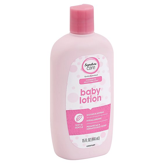 Signature Care Baby Lotion Soft & Gentle Soothes & Softens - 15 Fl. Oz.