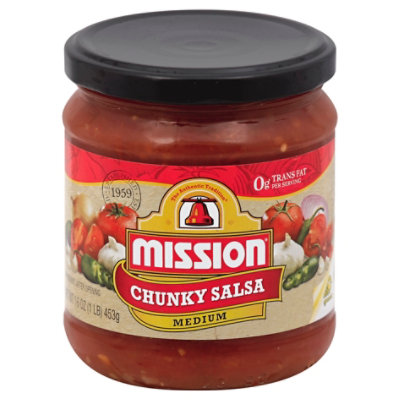Mission Salsa Chunky Medium - 16 Oz