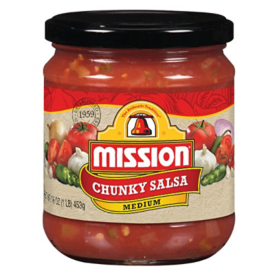 Mission Salsa Chunky Medium - 16 Oz