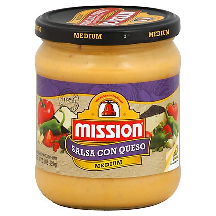 Mission Salsa Con Queso - 15.5 Oz - Image 1