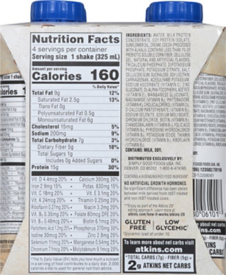 Atkins Shakes Protein Rich Milk Chocolate Delight - 4-11 Fl. Oz. - Image 6