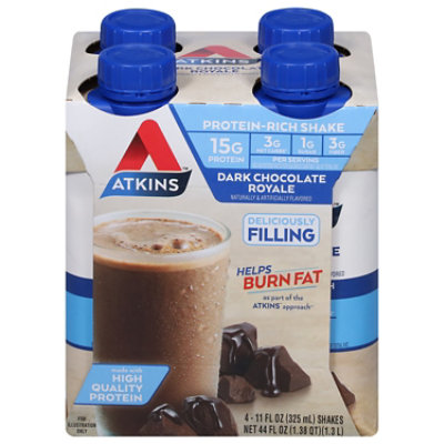 Atkins Shake Dark Chocolate Royale - 4-11 Fl. Oz. - Image 1