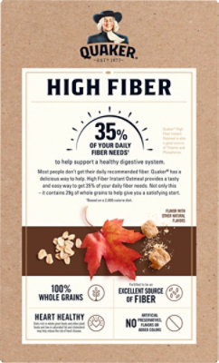 Quaker Select Starts High Fiber Oatmeal Instant Maple & Brown Sugar - 8-1.58 Oz - Image 5