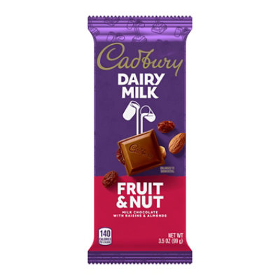 Cadbury Dairy Milk Fruit & Nut Milk Chocolate Candy Bar - 3.5 Oz - Image 2