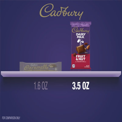 Cadbury Dairy Milk Fruit & Nut Milk Chocolate Candy Bar - 3.5 Oz - Image 5