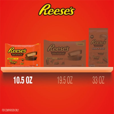 Reeses Milk Chocolate Snack Size Peanut Butter Cups Halloween Candy Bag - 10.5 Oz - Image 5