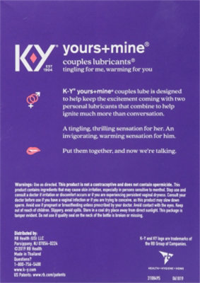 K-Y Yours & Mine Couples Lubricants - 3 Oz - Image 5