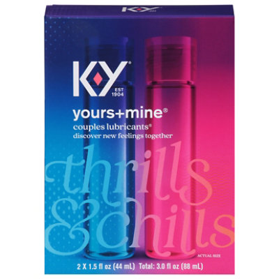 K-Y Yours & Mine Couples Lubricants - 3 Oz