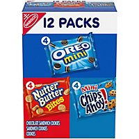 NABISCO Oreo Nutter Butter Bites Chips Ahoy! Mini Cookie Snack Packs - 12-1 Oz - Image 2