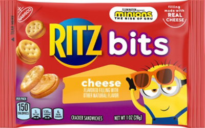 RITZ Crackers Sandwiches Bits Cheese - 1 Oz - Image 2
