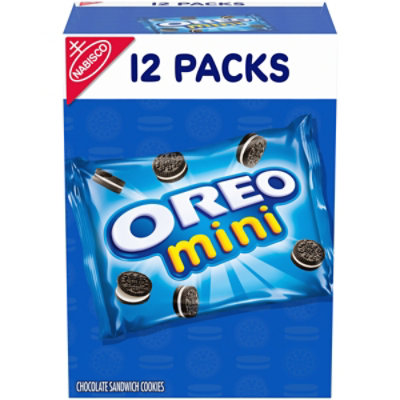 OREO Mini Chocolate Sandwich Cookies - 12 Snack Packs - Image 1