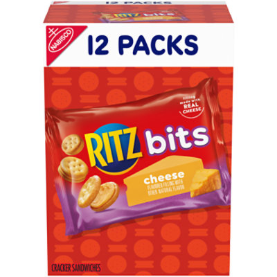 RITZ Bits Cheese Sandwich Crackers Snack Packs - 12-1 Oz - Image 1