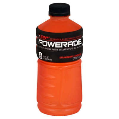 POWERADE Sports Drink Electrolyte Enhanced Strawberry Lemonade - 32 Fl. Oz.