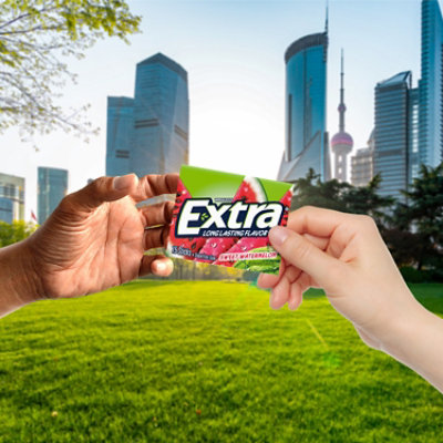 Extra Sugar Free Chewing Gum Sweet Watermelon Single Pack - 15 Count - Image 5