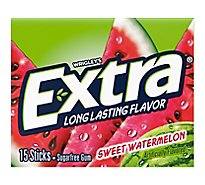 Extra Sugar Free Chewing Gum Sweet Watermelon Single Pack - 15 Count