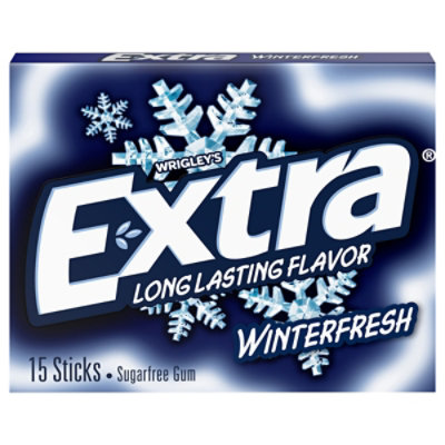Extra Sugar Free Chewing Gum Winterfresh Single Pack - 15 Count - Image 4