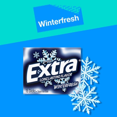 Extra Sugar Free Chewing Gum Winterfresh Single Pack - 15 Count - Image 3