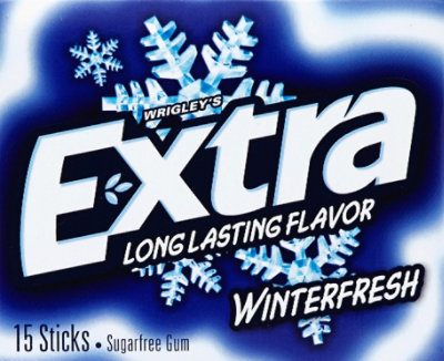 Extra Sugar Free Chewing Gum Winterfresh Single Pack - 15 Count