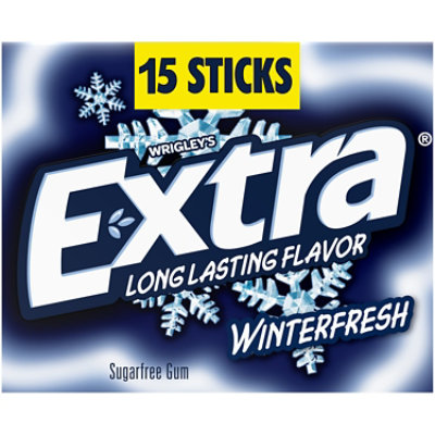Extra Sugar Free Chewing Gum Winterfresh Single Pack - 15 Count