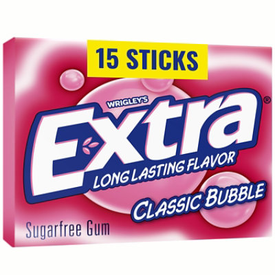 Extra Classic Bubble Gum Sugar free Single Pack