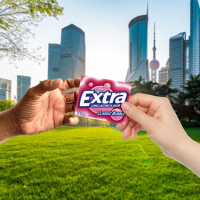 Extra Classic Bubble Sugarfree Gum Single Pack - Image 5