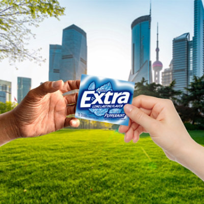 Extra Sugar Free Chewing Gum Peppermint Single Pack - 15 Count - Image 5