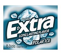 Extra Sugar Free Chewing Gum Polar Ice Single Pack - 15 Count
