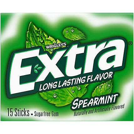 Extra Sugar Free Chewing Gum Spearmint Single Pack - 15 Count - Image 2