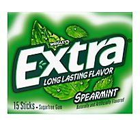 Extra Sugar Free Chewing Gum Spearmint Single Pack - 15 Count
