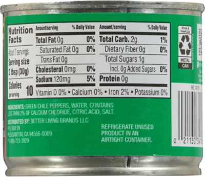 Signature SELECT Green Chiles Fire Roasted Diced Mild Can - 7 Oz - Image 5