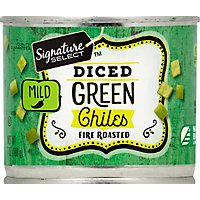 Signature SELECT Green Chiles Fire Roasted Diced Mild Can - 7 Oz - Image 2