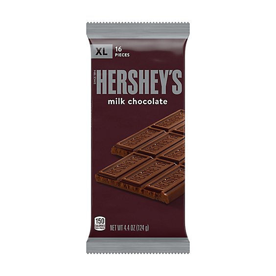HERSHEY'S Milk Chocolate Xl Christmas Candy Bar 16 Count - 4.4 Oz