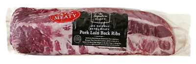 Signature SELECT Extra Meaty Pork Loin Back Ribs Previously Frozen - 3 Lb - Image 1