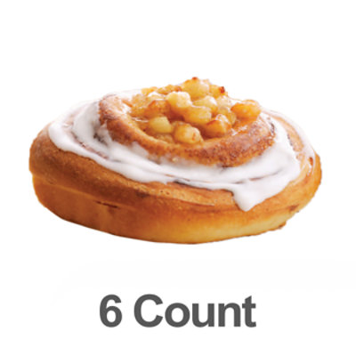 Bakery Cinnamon Rolls Apple 6 Count - Each