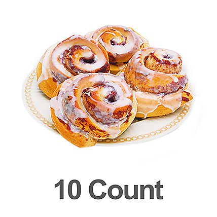 Bakery Cinnamon Roll Old Fashion Gourmet 10- Count - Each - Image 1