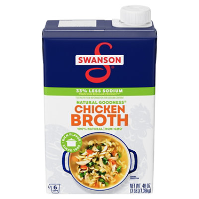 Swanson Natural Goodness 100% Natural Chicken Broth - 48 Oz - Image 1