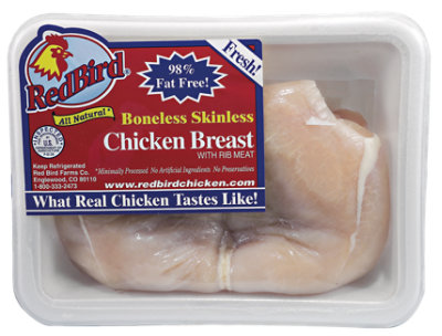 Red Bird Farms Boneless Skinless Chicken Breast - 1 Lb - Image 1